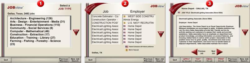 Image: Jobview provides 3 easy steps to find a job