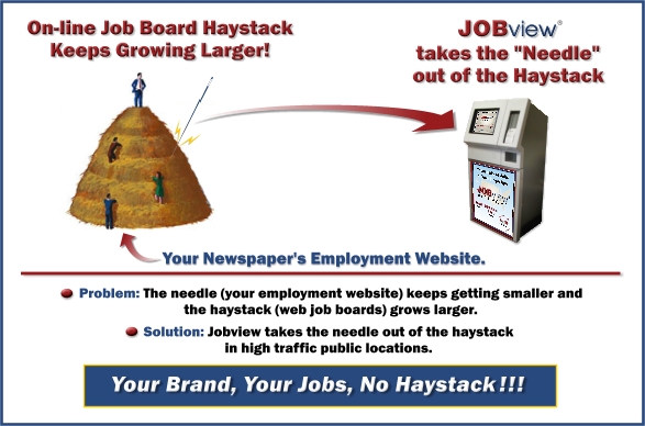 Image: Jobview helps increase Newspaper's jobs visibility in high traffic public locations